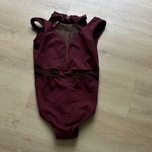 Burgundy Leotard from Five Dancewear
